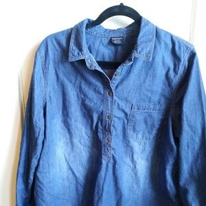 Faded Glory Denim Chambray Tunic